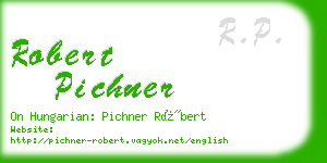 robert pichner business card